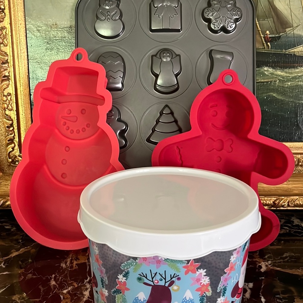 Christmas Cake/jello/cookie Molds-